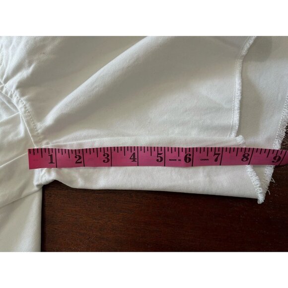 NWT J Crew Mens 33 White Wallace & Barnes 8" Pleated Cutoff Chino Shorts $129 - Picture 10 of 12